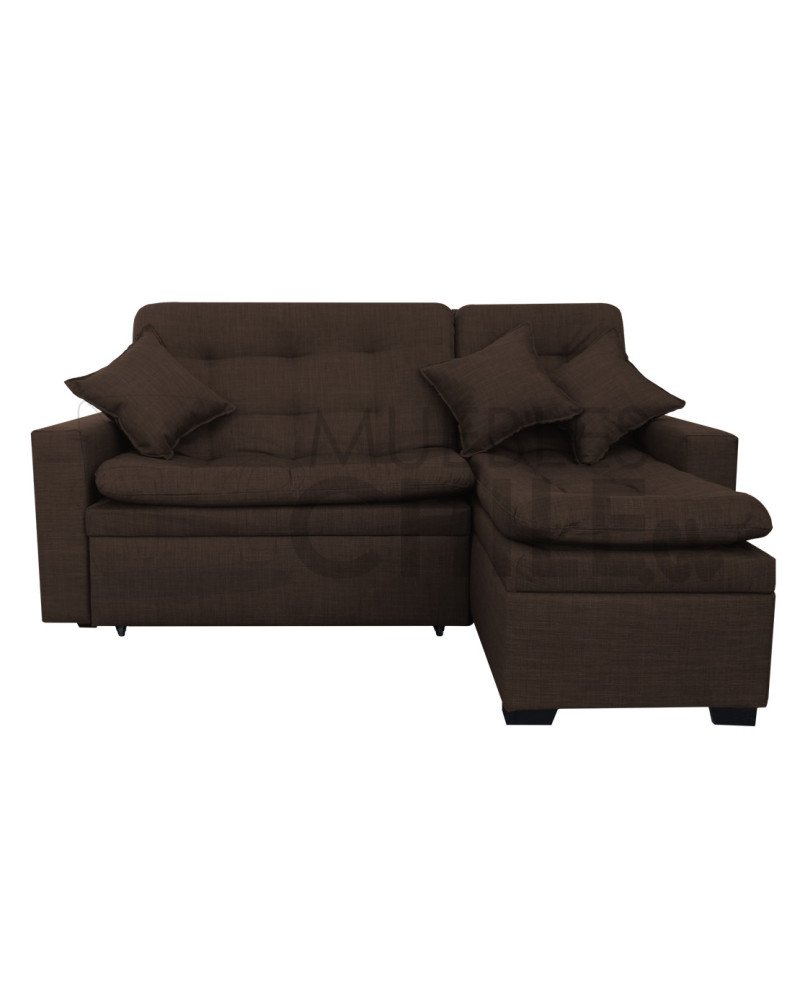 SECCIONAL CAMA BAUL DERECHO TAPIZ LINO