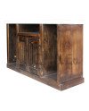 RACK RUSTICO 120CM 2 PUERTAS ITALIA CUBIERTA BLANCA