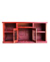 Rack rústico 150 cm 2 puertas con barra metálica – Muebles