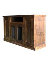 RACK RUSTICO 120CM BARRA METAL 4 PUERTAS