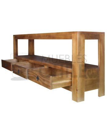 RACK RUSTICO 180CM MADERA