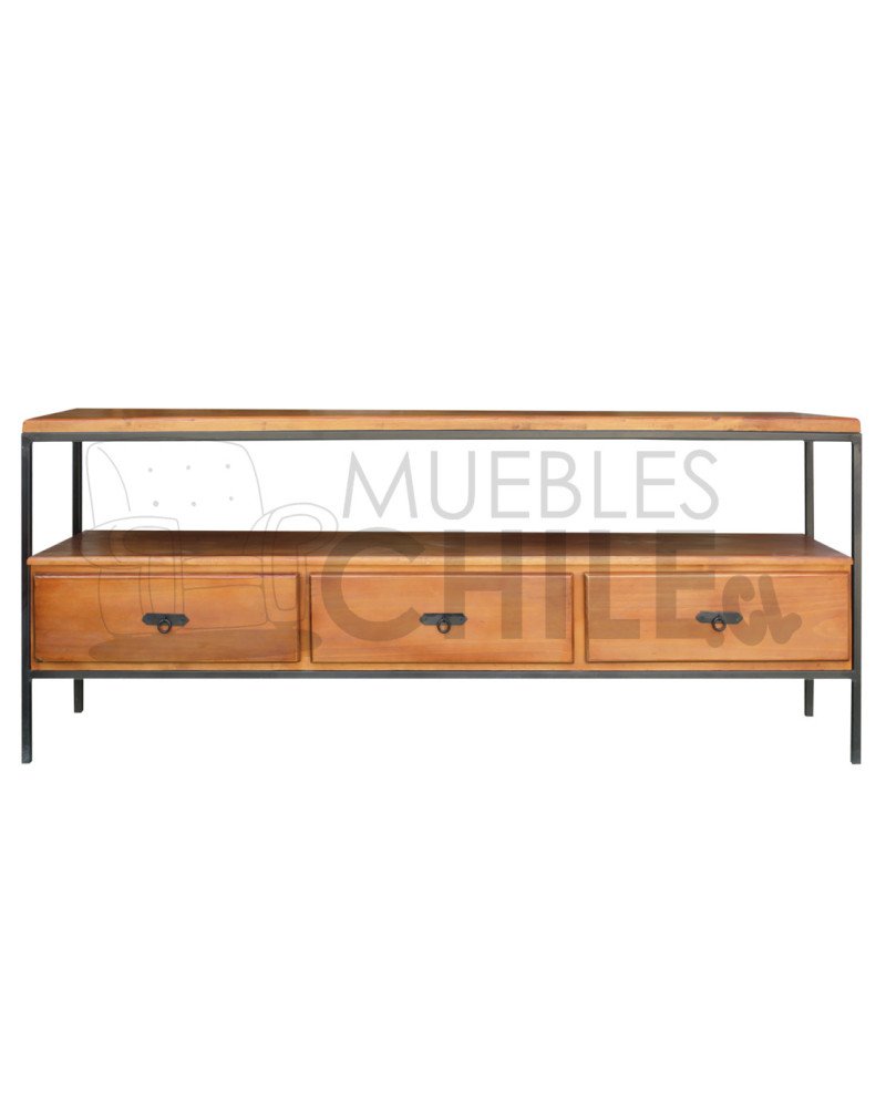RACK RUSTICO 180CM ETRUSCO MADERA