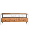 RACK RUSTICO 180CM ETRUSCO MADERA