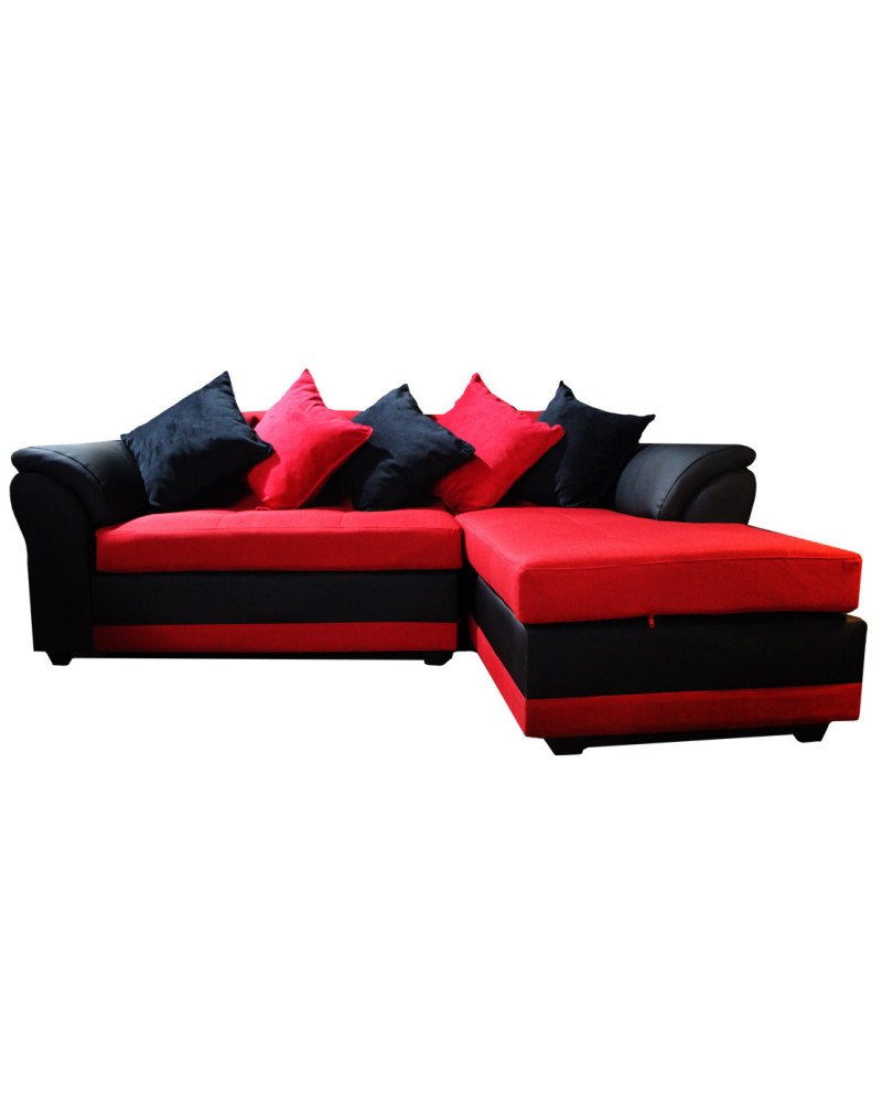 Mini Mustang brazo derecho lino y PU – Muebles Chile