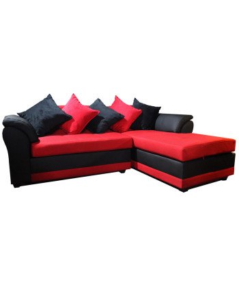 Mini Mustang brazo derecho lino y PU – Muebles Chile