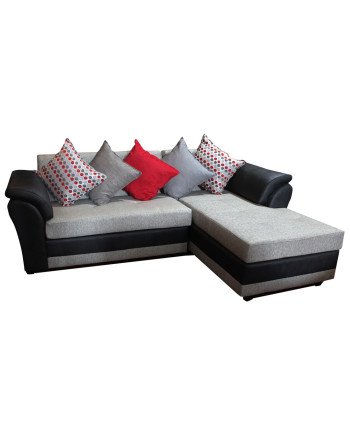 Mini Mustang brazo derecho lino y PU – Muebles Chile