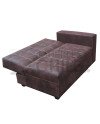 SOFA CAMA SECCIONAL CUERO BONDED IZQUIERDO