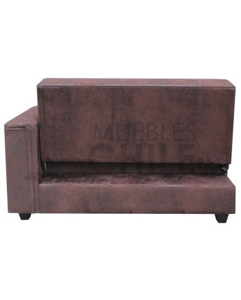 SOFA CAMA SECCIONAL CUERO BONDED IZQUIERDO