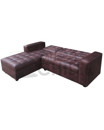 SOFA CAMA SECCIONAL CUERO BONDED IZQUIERDO