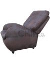 SILLON RECLINABLE CUERO BONDED ENVEJECIDO