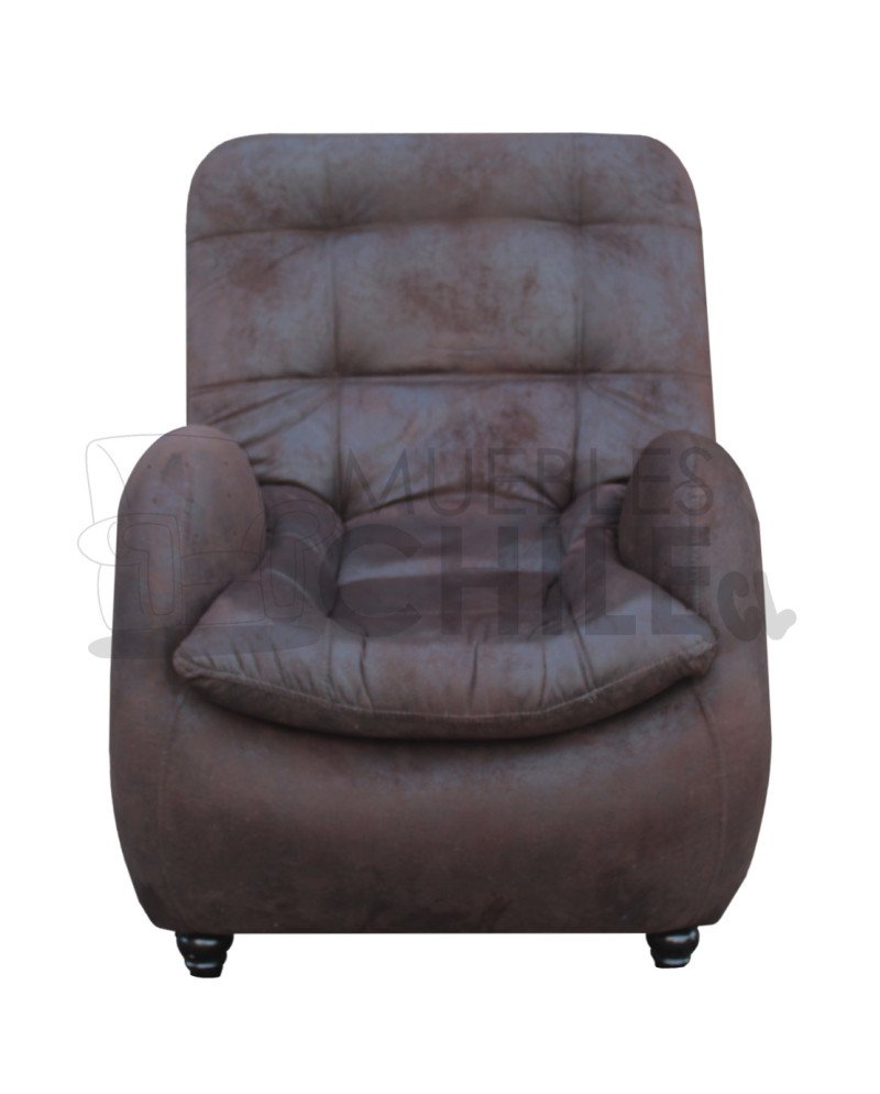 SILLON RECLINABLE CUERO BONDED ENVEJECIDO