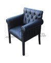 POLTRONA CAPITONE BRAZO REDONDO PU