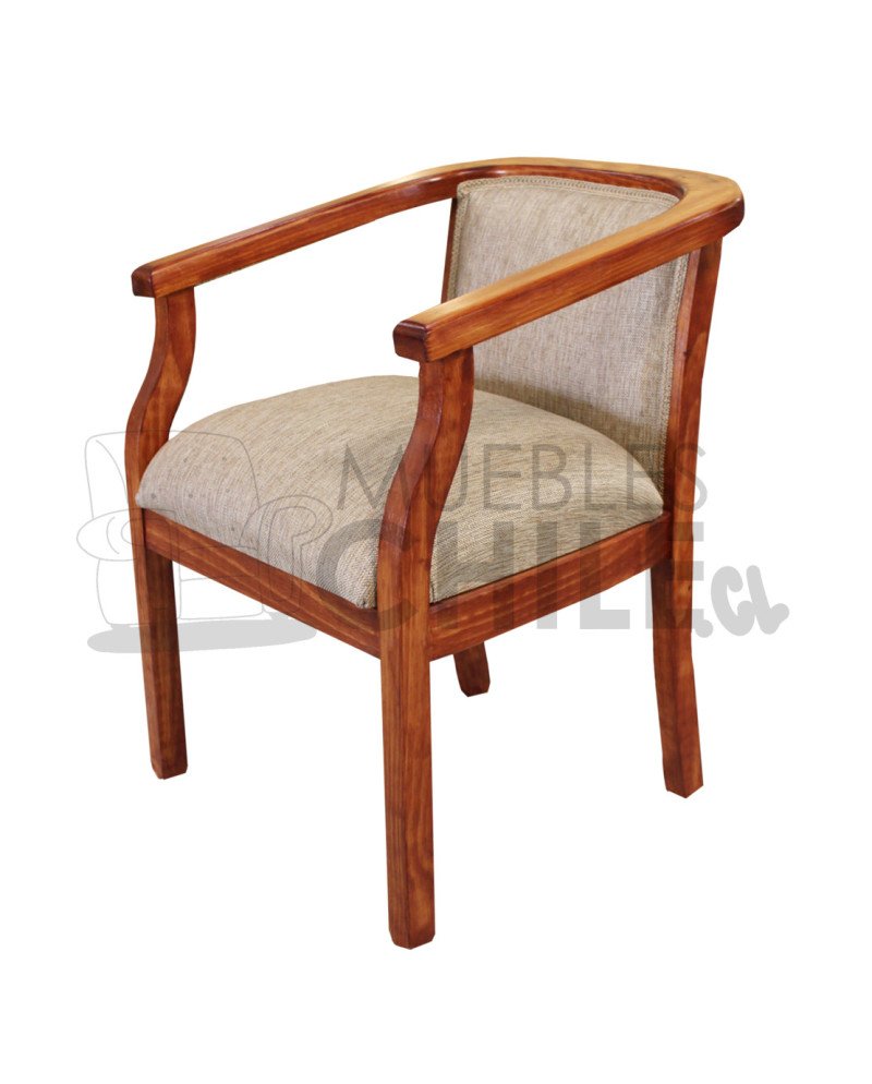 Poltrona Curul Herradura en lino – Estilo y confort