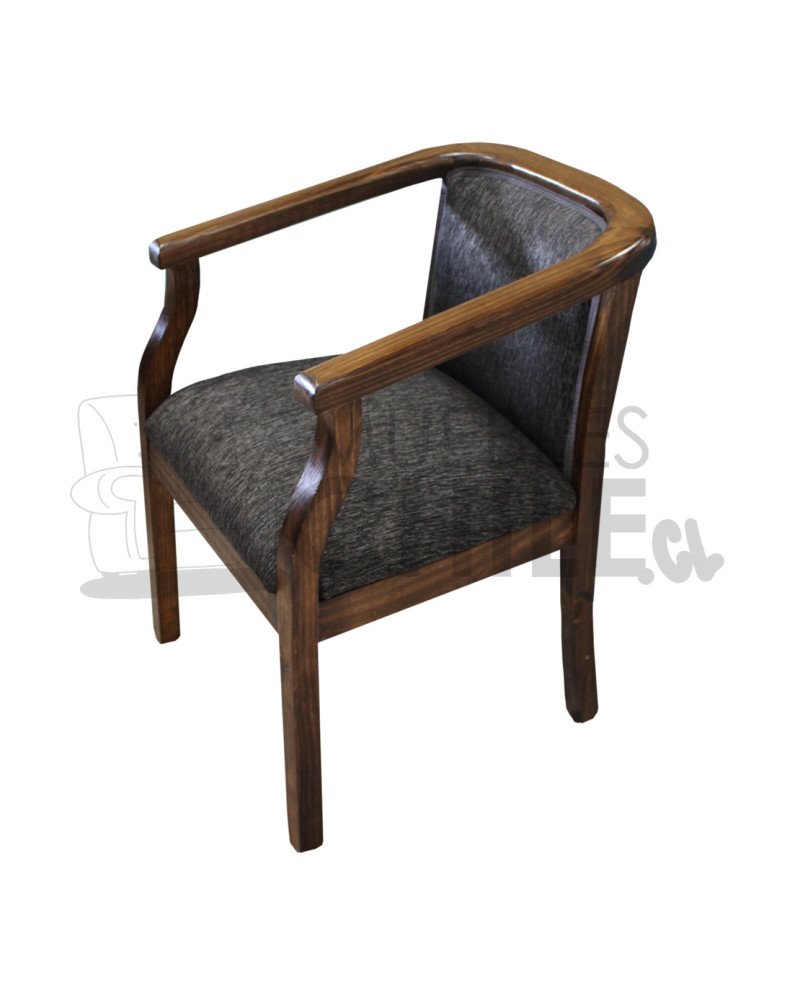 Poltrona Curul Herradura en lino – Estilo y confort