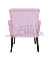 Poltrona Capitone con brazos de madera – Estilo y confort