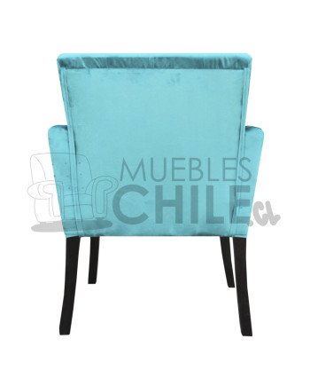 Poltrona Capitone con brazos de madera – Estilo y confort