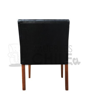 Poltrona Capitone PU – Brazo recto, diseño elegante