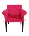Poltrona Capitone Felpa | Brazo redondo, estilo y confort