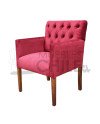 Poltrona Capitone Felpa Brazo Cuadrado | Elegancia y confort