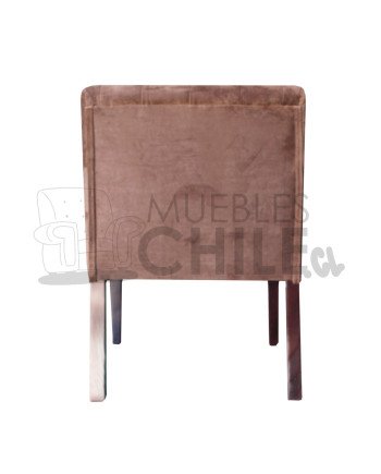 Poltrona Capitone Felpa Brazo Cuadrado | Elegancia y confort