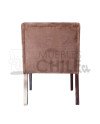 Poltrona Capitone Felpa Brazo Cuadrado | Elegancia y confort