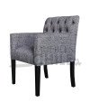 Poltrona Capitone lino Brazo Cuadrado | Elegancia y confort