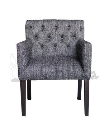 Poltrona Capitone lino Brazo Cuadrado | Elegancia y confort
