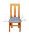 Silla Rústica Listón X4 Tapiz Lino | Estilo y Resistencia