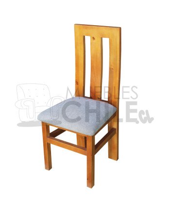 Silla Rústica Listón X4 Tapiz Lino | Estilo y Resistencia