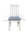 Silla Pucon Blanca Tapiz Lino | MueblesChile.cl