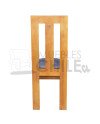 Silla Rústica Listón Tapiz Lino | Estilo y Resistencia