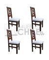 Silla Holanda Tapiz Lino X4 | MueblesChile.cl