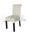 Silla Tapizada Capitoné Felpa X10 | MueblesChile.cl