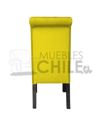 Silla Tapizada Capitoné Felpa | MueblesChile.cl