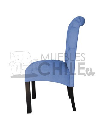 Silla Tapizada Capitoné Felpa | MueblesChile.cl