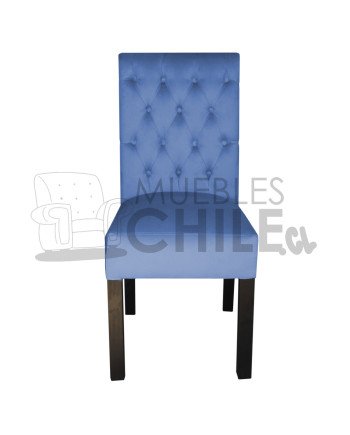Silla Tapizada Capitoné Felpa | MueblesChile.cl