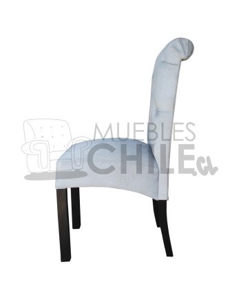 Silla Tapizada Capitoné Felpa | MueblesChile.cl