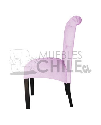 Silla Tapizada Capitoné Felpa | MueblesChile.cl