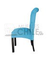 Silla Tapizada Capitoné Felpa | MueblesChile.cl