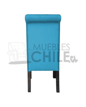 Silla Tapizada Capitoné Felpa | MueblesChile.cl