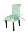 Silla Tapizada Capitoné Felpa | MueblesChile.cl
