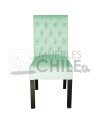 Silla Tapizada Capitoné Felpa | MueblesChile.cl