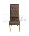Silla Capitoné Cuero Bonded x8 | Elegancia y Resistencia