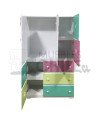 Ropero closet Infantil Pintada en MDF – Muebles Chile