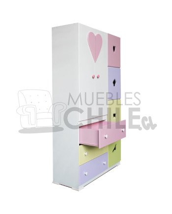 Ropero closet Infantil Pintada en MDF – Muebles Chile