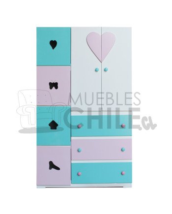 Ropero closet Infantil Pintada en MDF – Muebles Chile