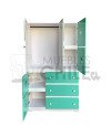 Ropero closet Infantil Pintada en MDF – Muebles Chile