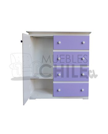 Cómoda ropero Infantil Pintada en MDF – Muebles Chile