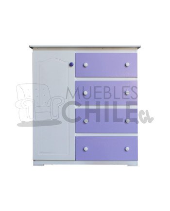 Cómoda ropero Infantil Pintada en MDF – Muebles Chile