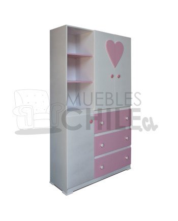 Ropero repisa Infantil Pintada en MDF – Muebles Chile